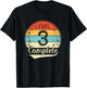 Level 3 Complete Retro 3rd Wedding Anniversary T-Shirt - T-Shirt | Black