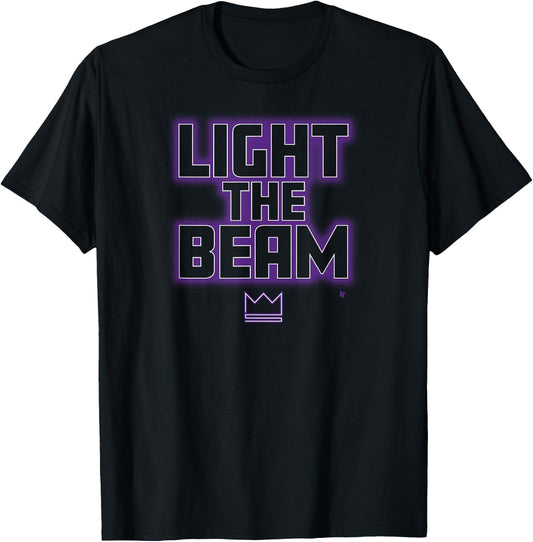 Light The Beam - Sacramento Basketball T-Shirt - T-Shirt | Black