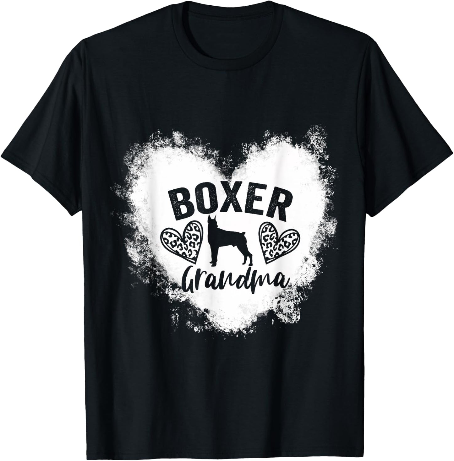 Boxer Grandma Boxer Nana Boxer Dog Lover T-Shirt - T-Shirt | Black