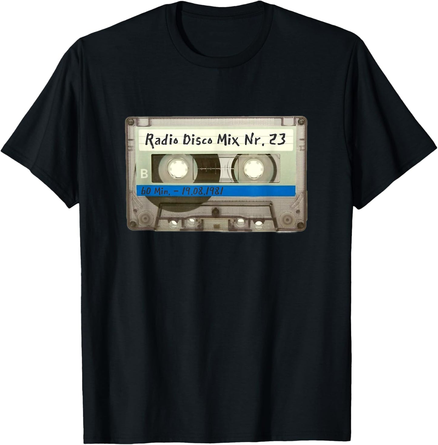 Retro Music DJ Cassette 80s 90s S-XXXL T-Shirt - T-Shirt | Black