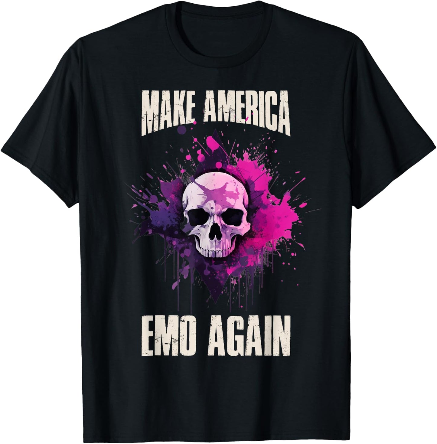 Make America Emo Again T-Shirt - T-Shirt | Black