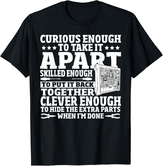Computer Fixing Information Technology - Computer Repair T-Shirt - T-Shirt | Black