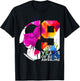 9 Years of Being Awesome Soccer 9TH Birthday T-Shirt - T-Shirt | Black