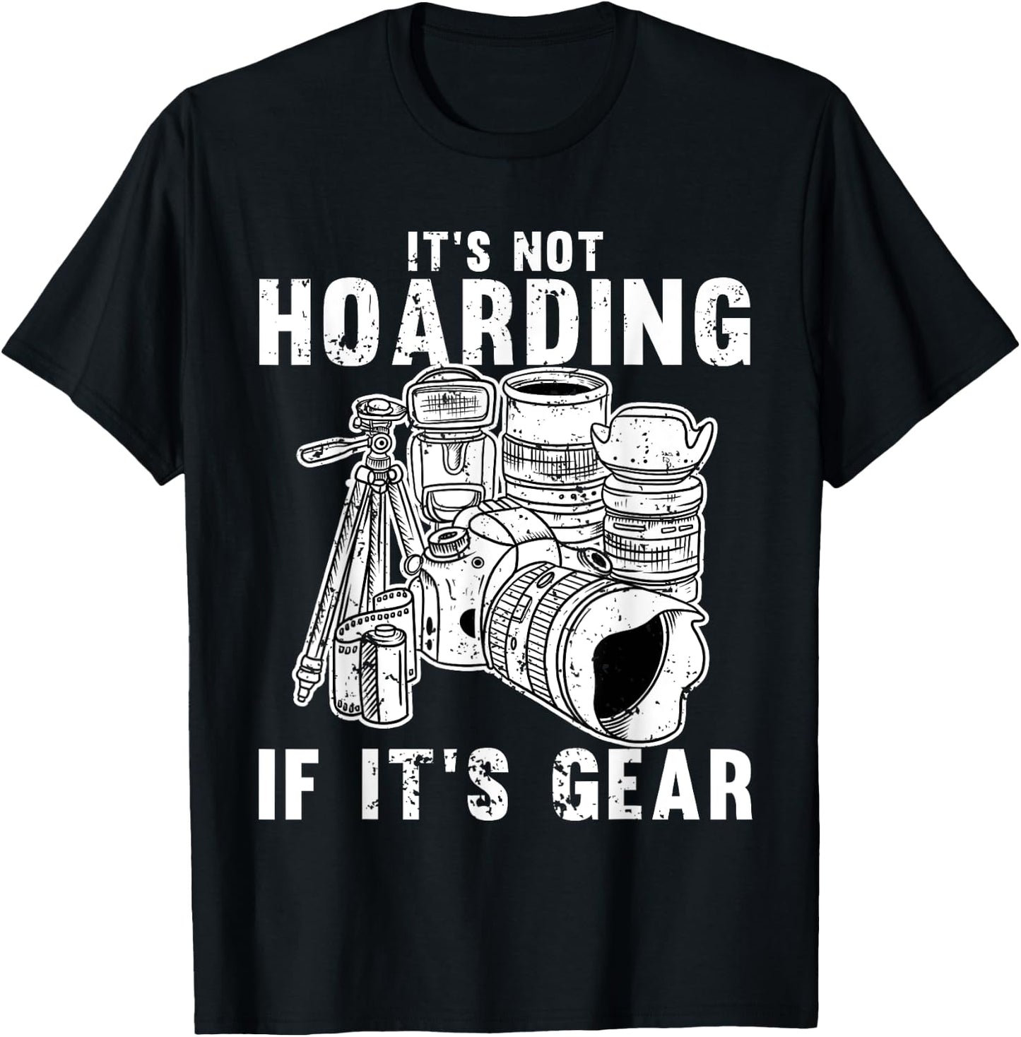 Cool Photography Women Photographer Camera Gear Lens T-Shirt - T-Shirt | Black