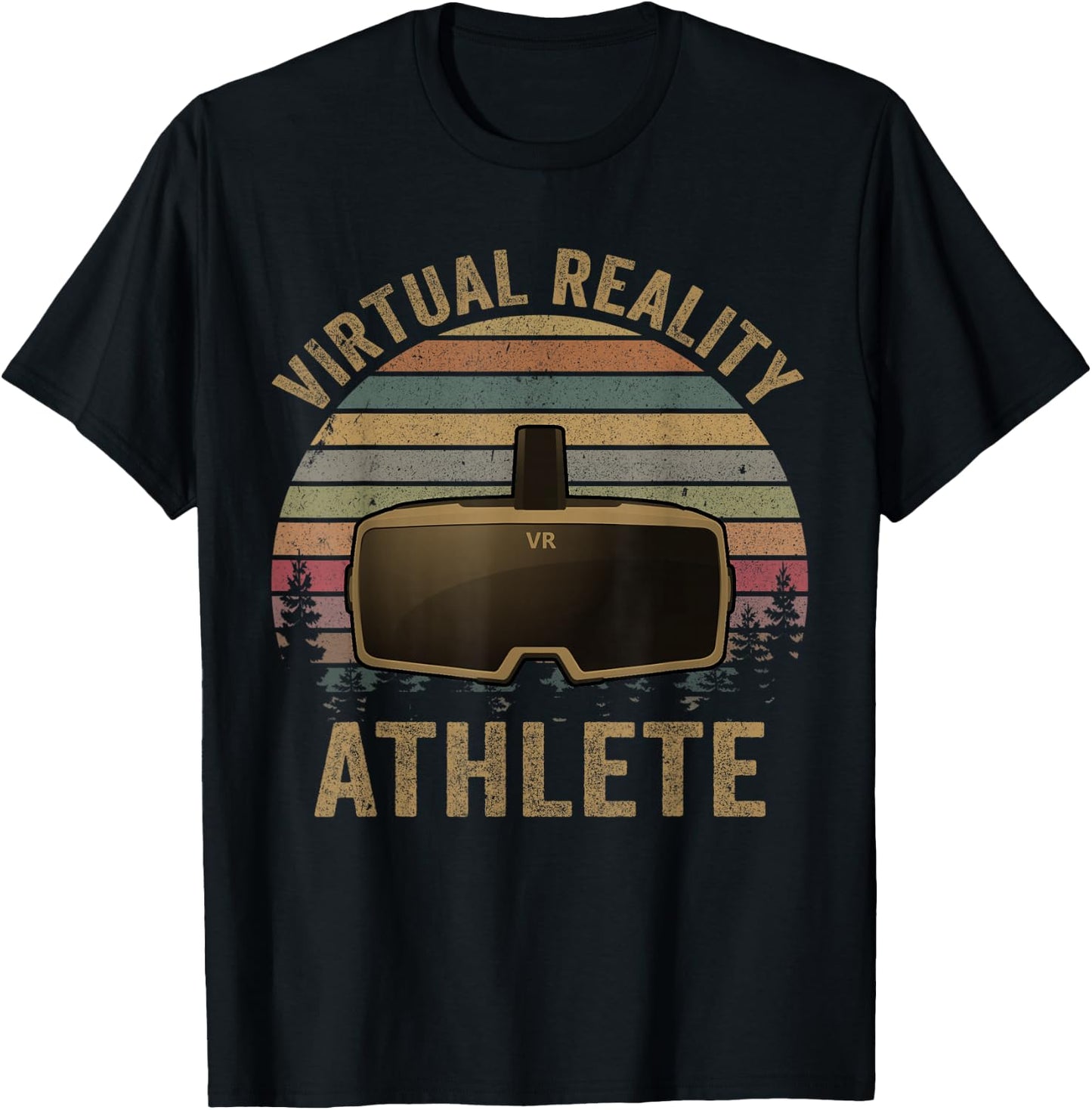 Virtual Reality ATHLETE for VR Gamers T-Shirt - T-Shirt | Black