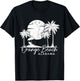 Orange Beach Alabama AL Vintage Sunset Surfer Retro T-Shirt - T-Shirt | Black
