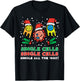 Christmas Single Cells Funny Xmas Science Biology Men Women T-Shirt - T-Shirt | Black