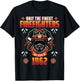 59 Year Old Firefighter Born in 1962 Vintage 59th Birthday T-Shirt - T-Shirt | Black