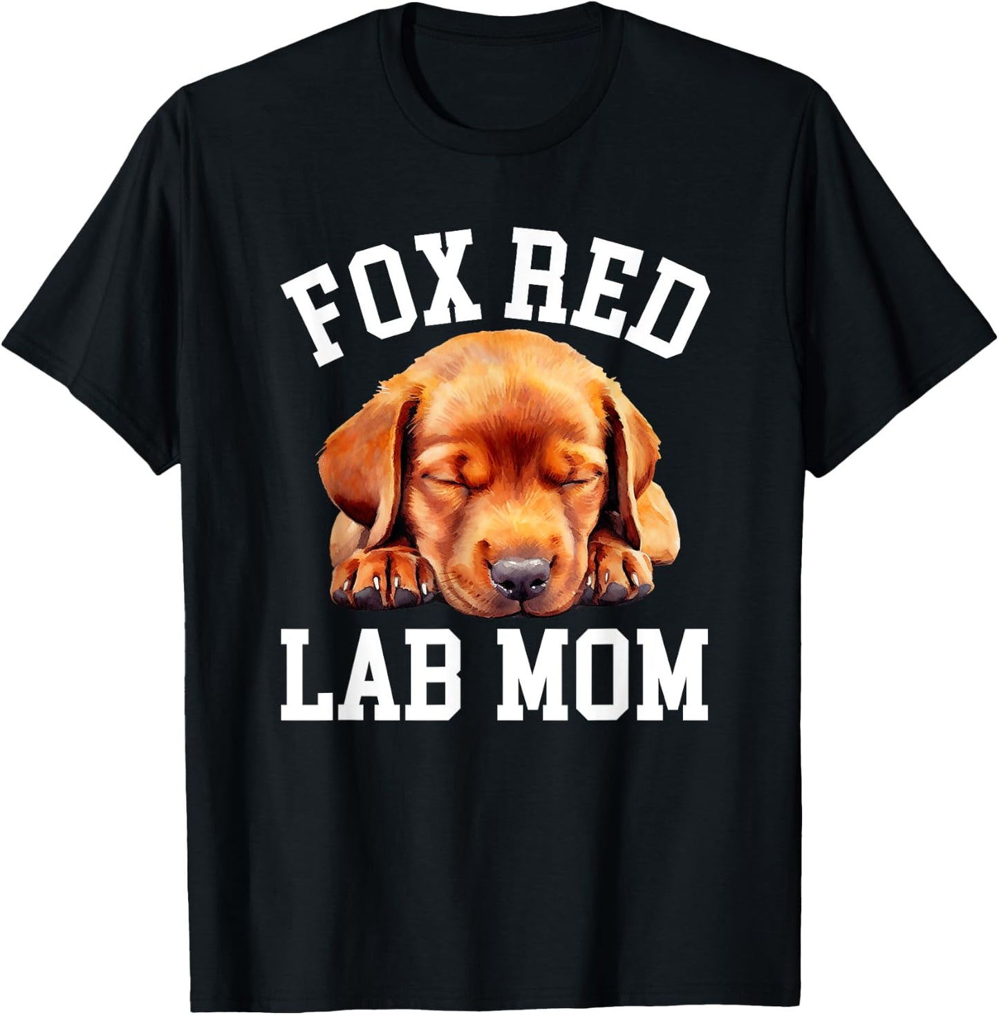 Fox Red Lab Mom Women Labrador Retriever T-Shirt - T-Shirt | Black