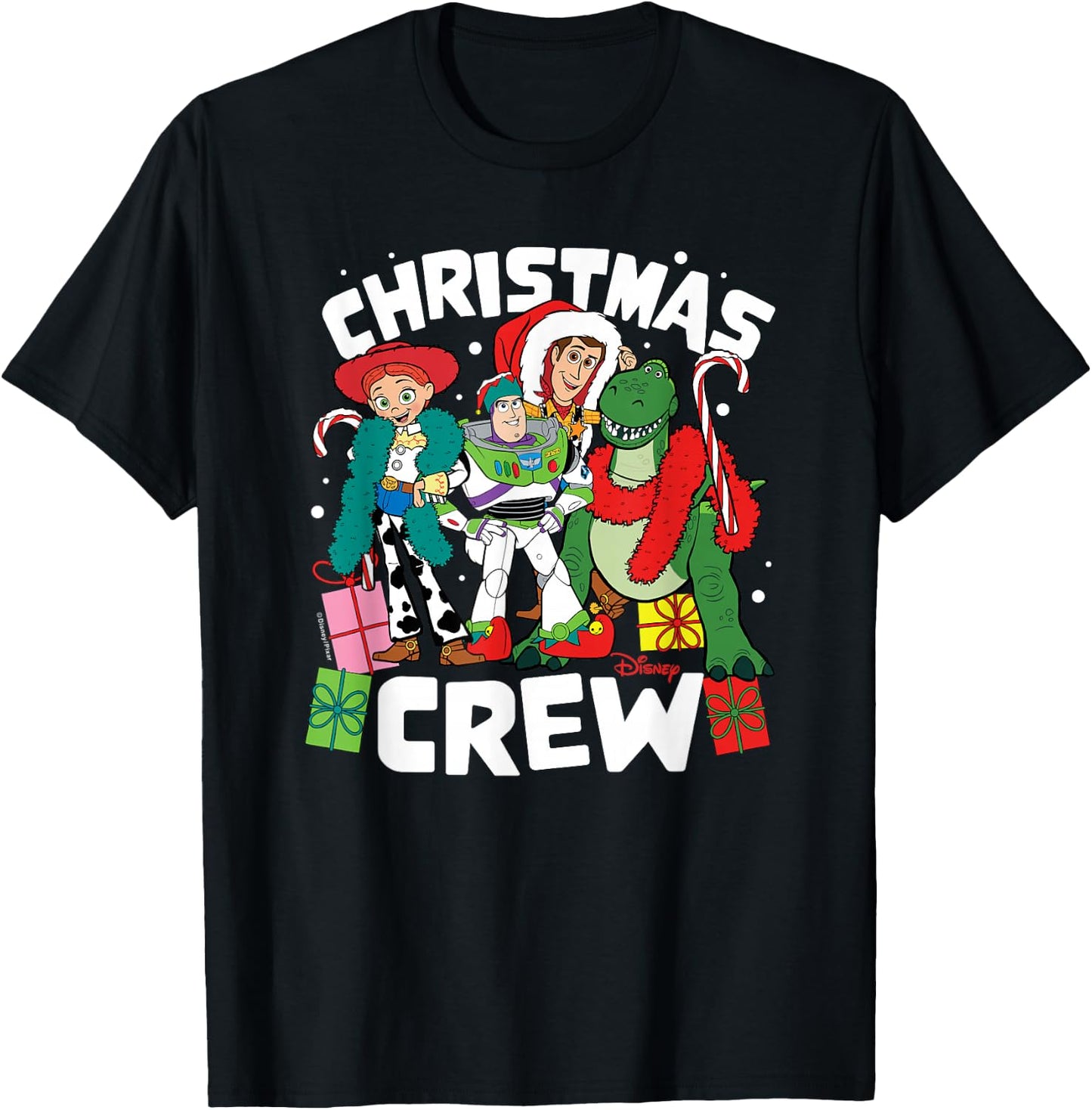 Toy Story 4 - Christmas Crew T-Shirt - T-Shirt | Black