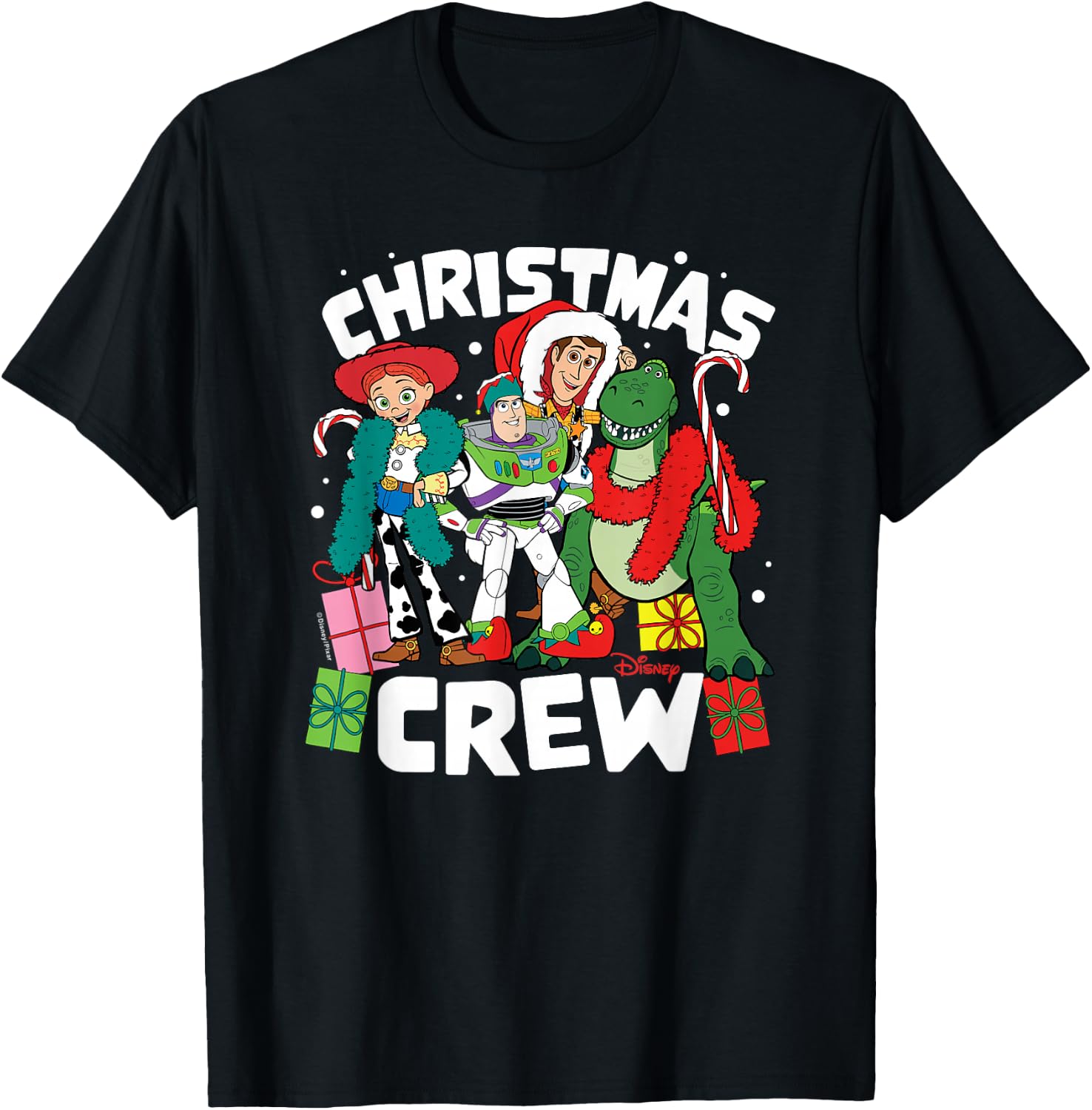Toy Story 4 - Christmas Crew T-Shirt - T-Shirt | Black