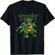Teenage Mutant Ninja Turtles Retro Ninja Neon Glow Pose T-Shirt - T-Shirt | Black