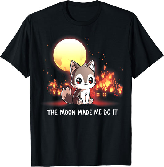 The Moon Made Me Do It T-Shirt - T-Shirt | Black
