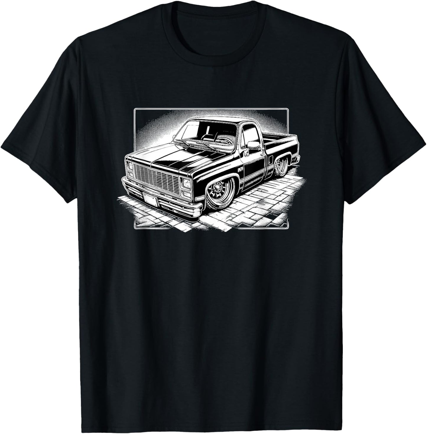 Squarebody C10 OBS Classic truck Squarebody Nation T-Shirt - T-Shirt | Black
