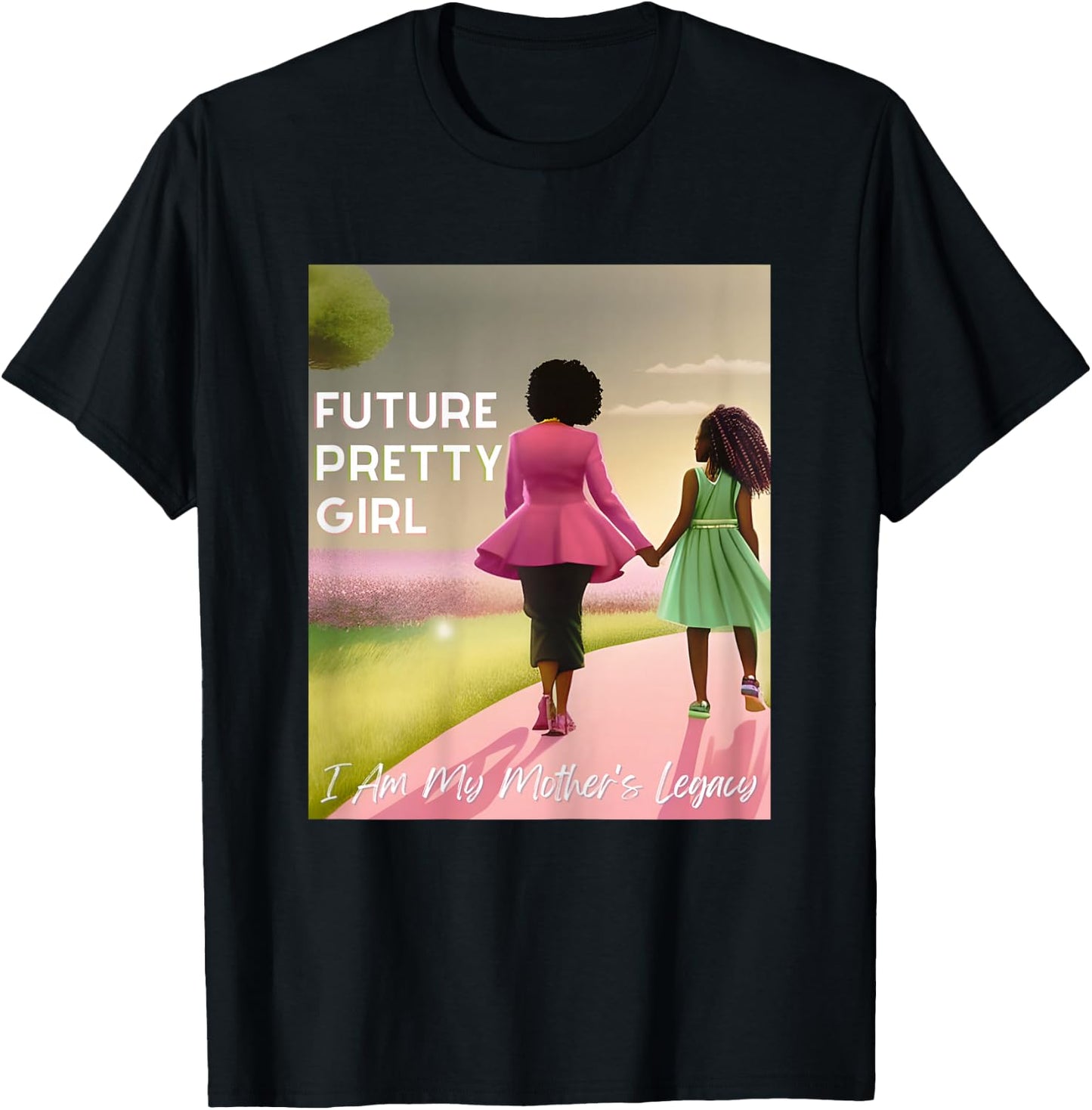 Future Pretty Girl | First Black Sorority 08 T-Shirt - T-Shirt | Black