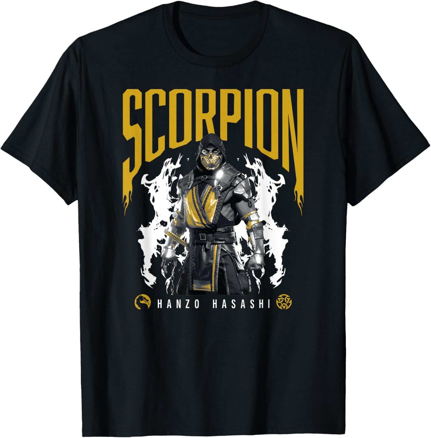 Mortal Kombat - Scorpion Hanzo Hasashi T-Shirt - T-Shirt | Black