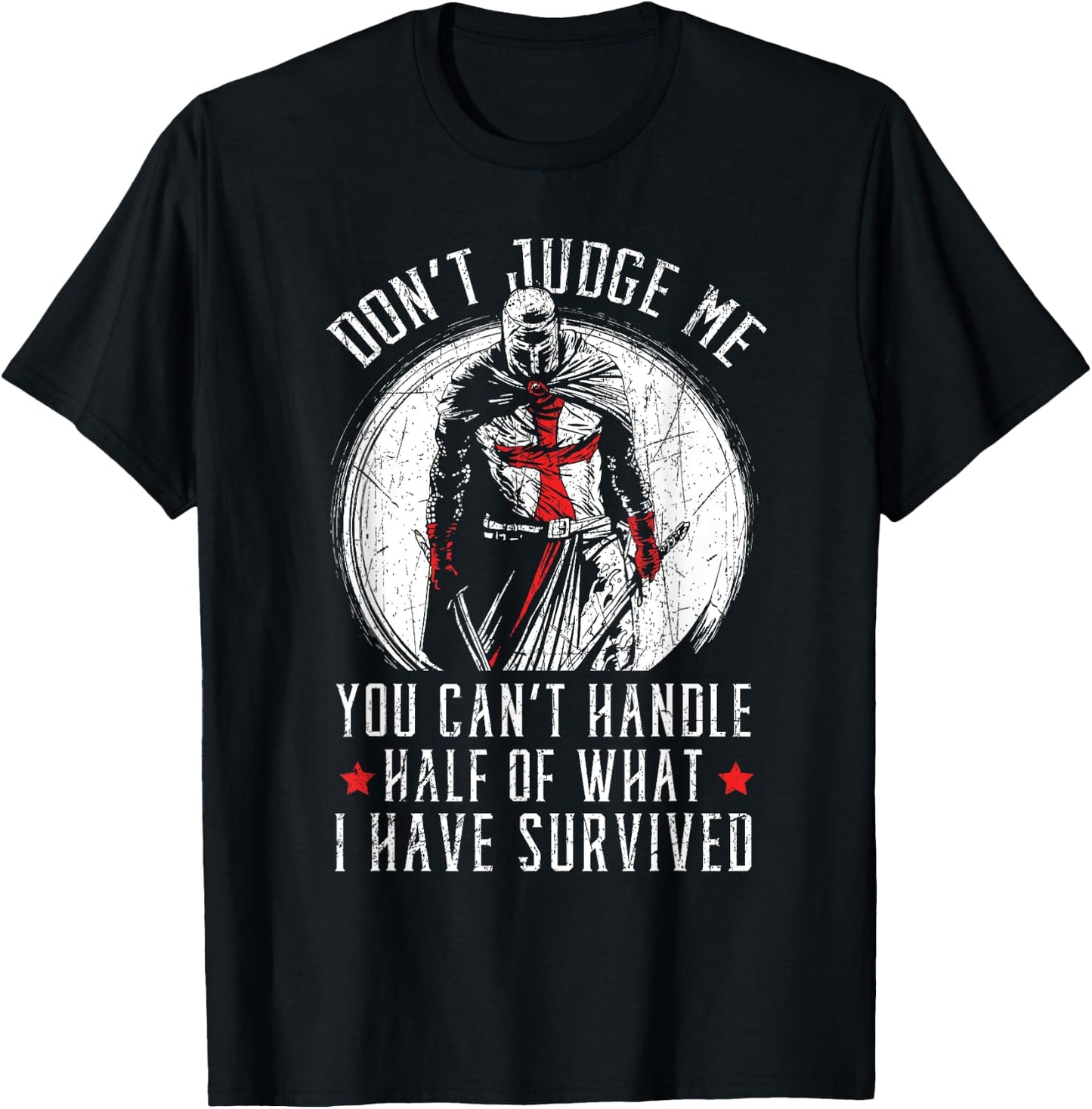 Knight Lover Medieval Soldier Knighthood Warrior T-Shirt - T-Shirt | Black