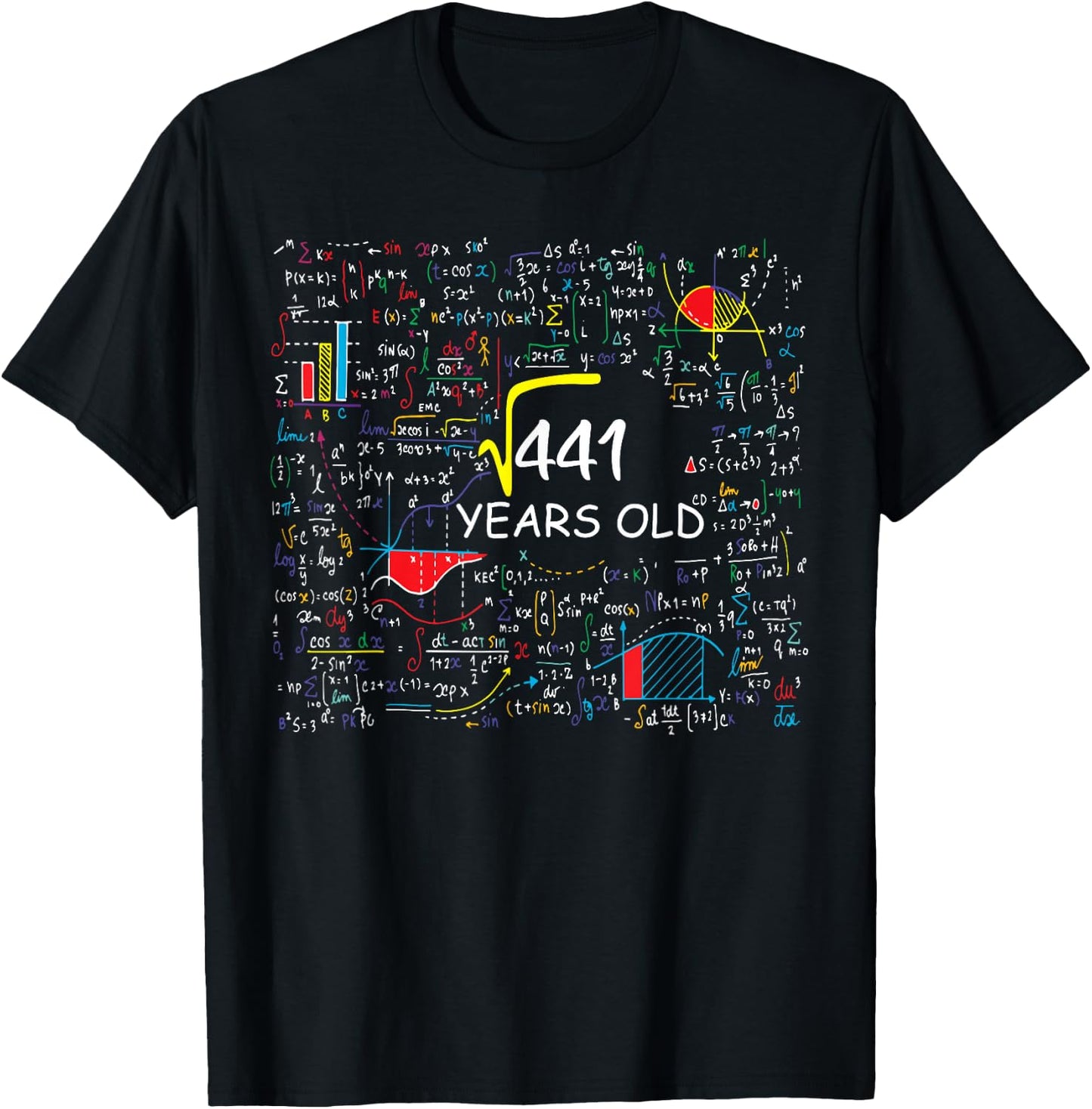 21st Birthday - Root of 441-21 Years Old T-Shirt - T-Shirt | Black
