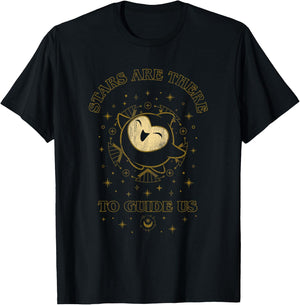 Disney Wish Stars are There to Guide Us Gold Line Art Logo T-Shirt - T-Shirt | Black