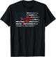 US Flag Airplane Patriotic American Pilot 4th of July T-Shirt - T-Shirt | Black