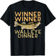 Winner Walleye Dinner Fishing Funny Fisherman Men Women Kids T-Shirt - T-Shirt | Black
