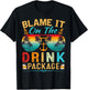 Funny Cruise Blame It On The Drink Package Cruise Vacation T-Shirt - T-Shirt | Black
