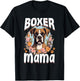 Boxer Dog Breed Pet - Boxer Mama T-Shirt - T-Shirt | Black