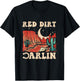 Red Dirt Country Music Western Theme T-Shirt - T-Shirt | Black