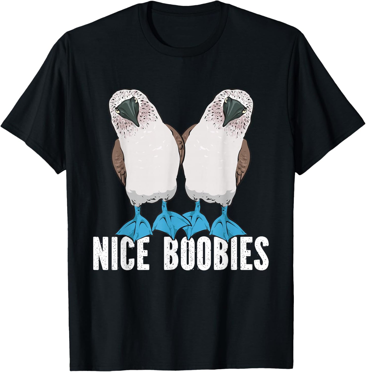 Blue-footed Booby Seabird Nice Boobies T-Shirt - T-Shirt | Black