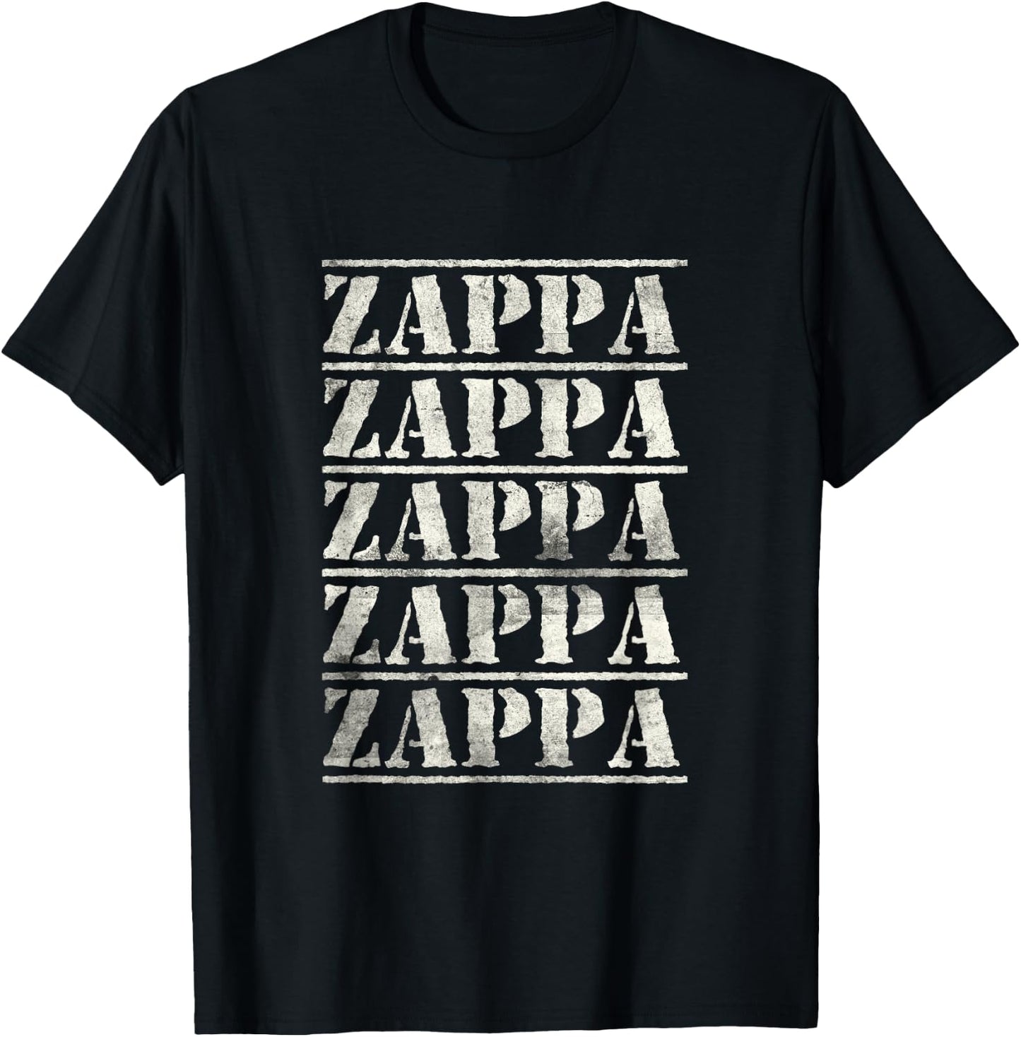 Love Heart Zappa Grunge Retro Vintage Style Black Zappa T-Shirt - T-Shirt | Black
