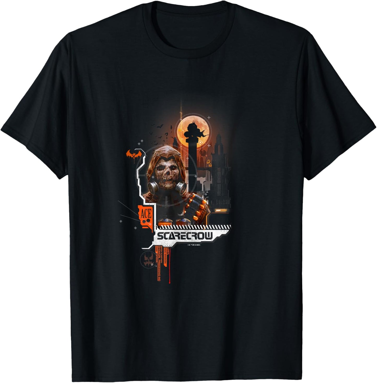 Batman: Arkham Knight Welcome To Gotham Scarecrow Ace T-Shirt - T-Shirt | Black