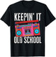 Old School 80s 90s Retro Boombox Music Keepin It Old School T-Shirt - T-Shirt | Black