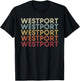 Westport Connecticut Westport CT Retro Vintage Text T-Shirt - T-Shirt | Black
