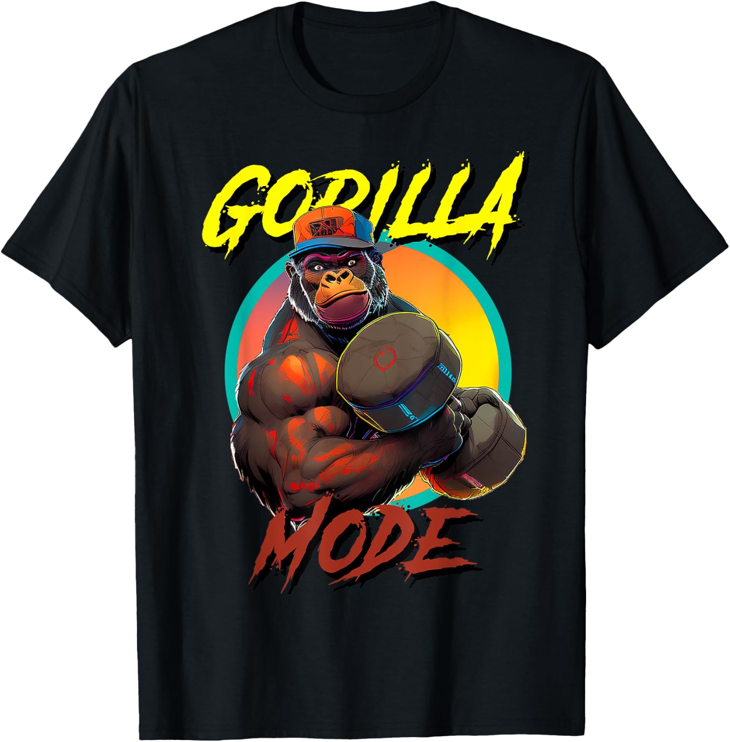 Bodybuilding Gorilla Mode workout T-Shirt - T-Shirt | Black