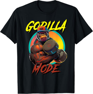 Bodybuilding Gorilla Mode workout T-Shirt - T-Shirt | Black