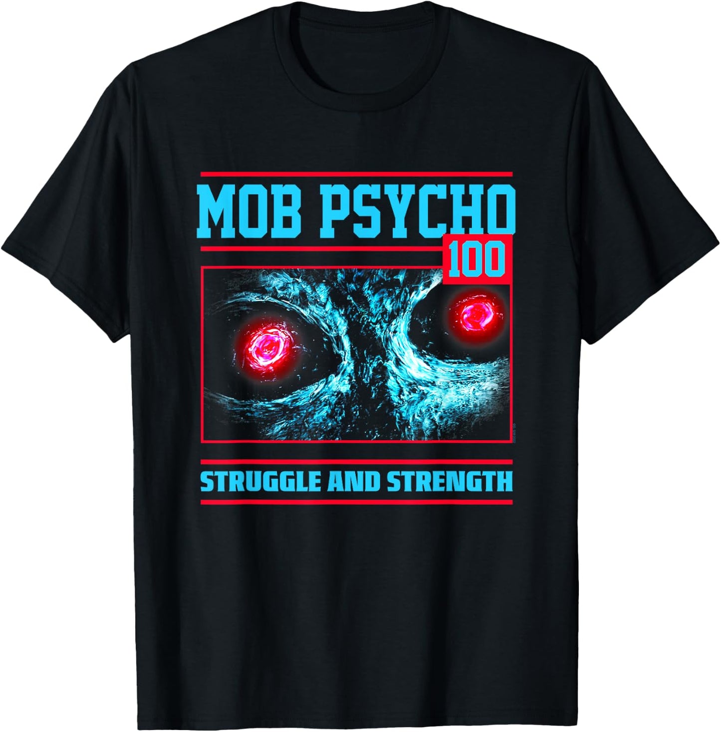 Mob Psycho 100 Struggle and Strength T-Shirt - T-Shirt | Black