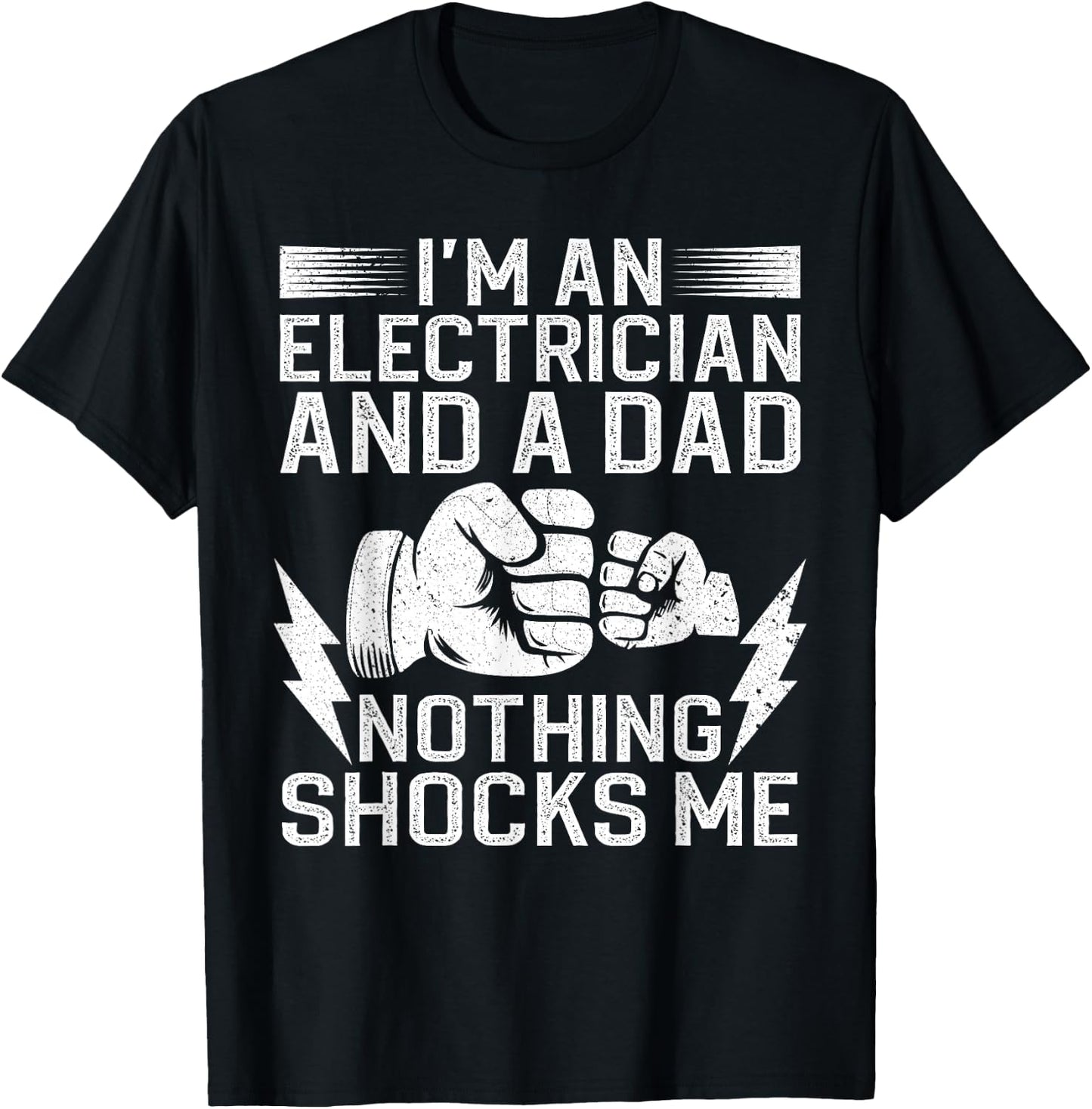 Funny Electrician Design Daddy Electrical Engineers T-Shirt - T-Shirt | Black