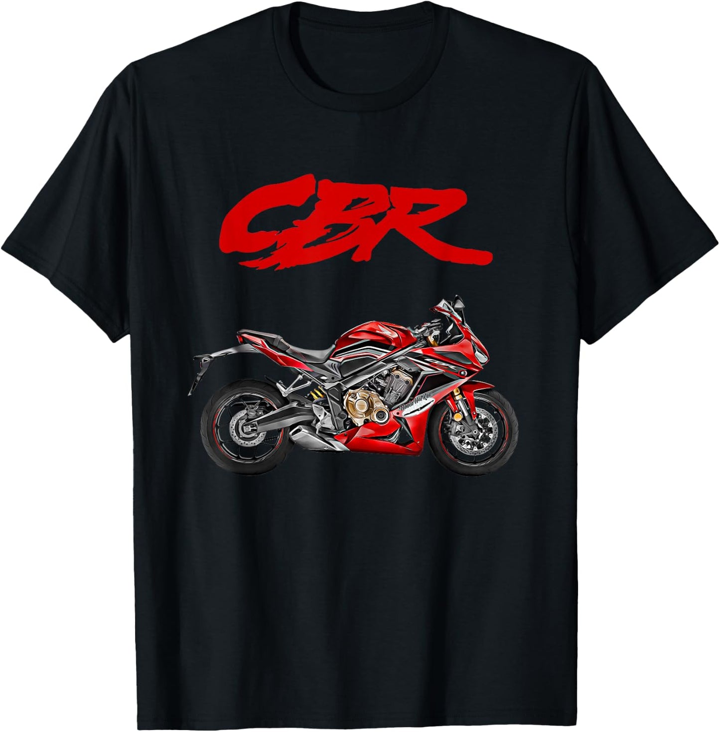 CBR Motorcycle, Motorcycle, Road Racing, Biker, Sports Bike, CBR T-Shirt - T-Shirt | Black