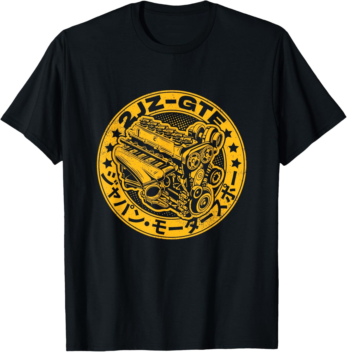 JDM Legend 2JZ GTE Japanese Drag Racing T-Shirt - T-Shirt | Black