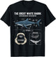 Great White Shark Anatomy Shirt - Shark Marine Biologist T-Shirt - T-Shirt | Black