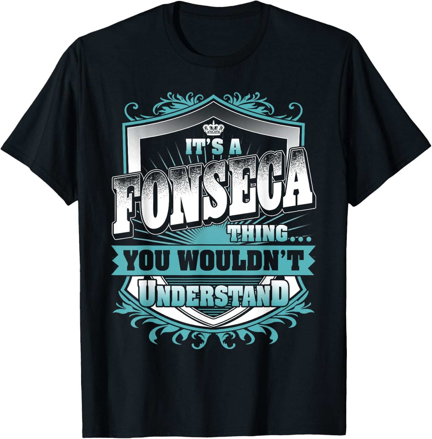 It's A FONSECA Thing You Wouldn't Understand Name Vintage T-Shirt - T-Shirt | Black