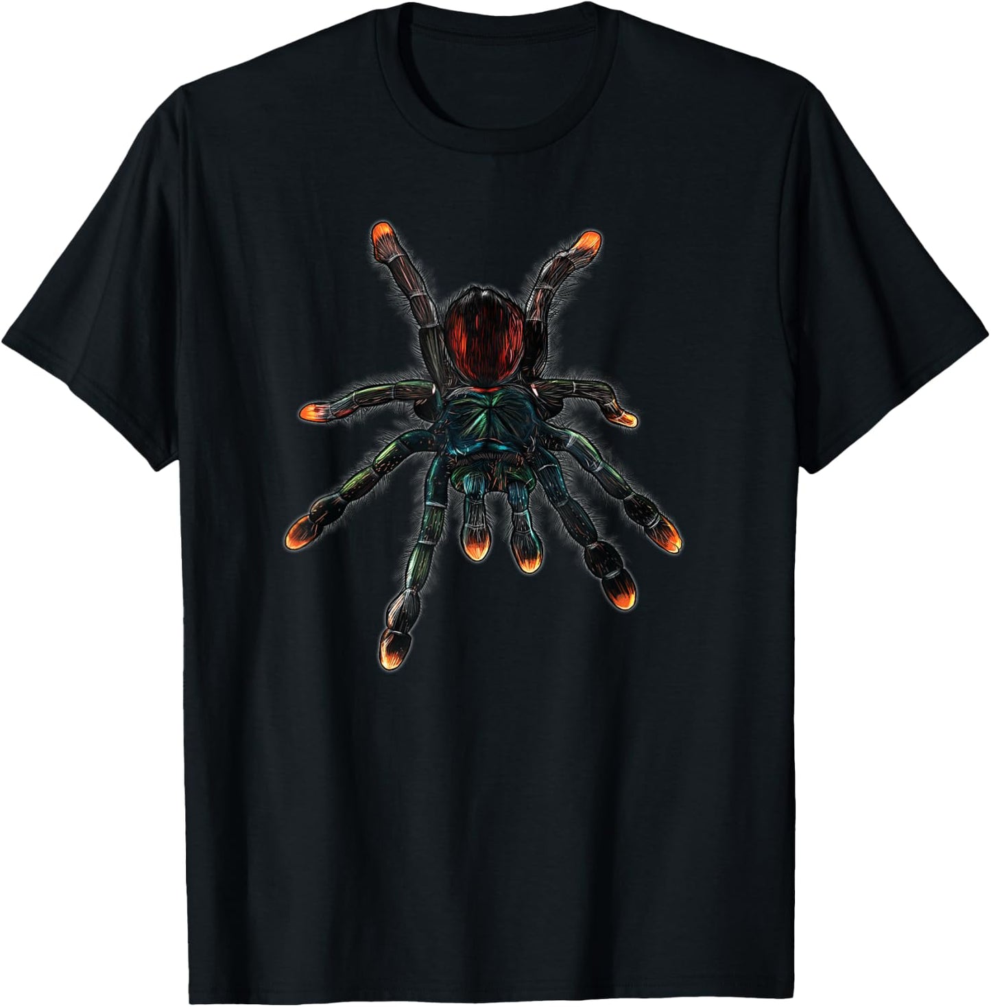 Pinktoe Tarantula Spider | Arachnid Poecilotheria Pet Lovers T-Shirt - T-Shirt | Black