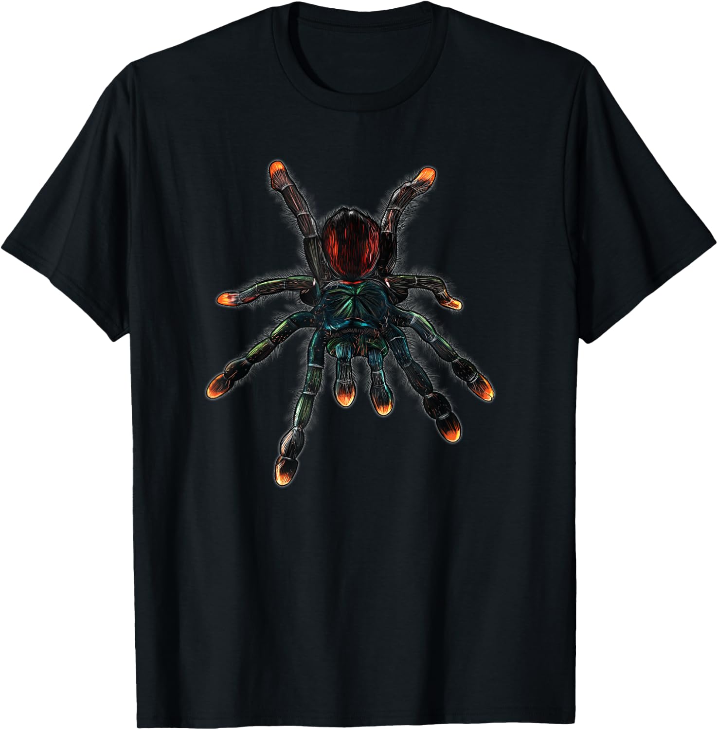 Pinktoe Tarantula Spider | Arachnid Poecilotheria Pet Lovers T-Shirt - T-Shirt | Black