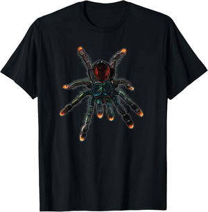 Pinktoe Tarantula Spider | Arachnid Poecilotheria Pet Lovers T-Shirt - T-Shirt | Black