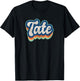 Tate First Name Boy Vintage Style 70s 80s Personalized T-Shirt - T-Shirt | Black