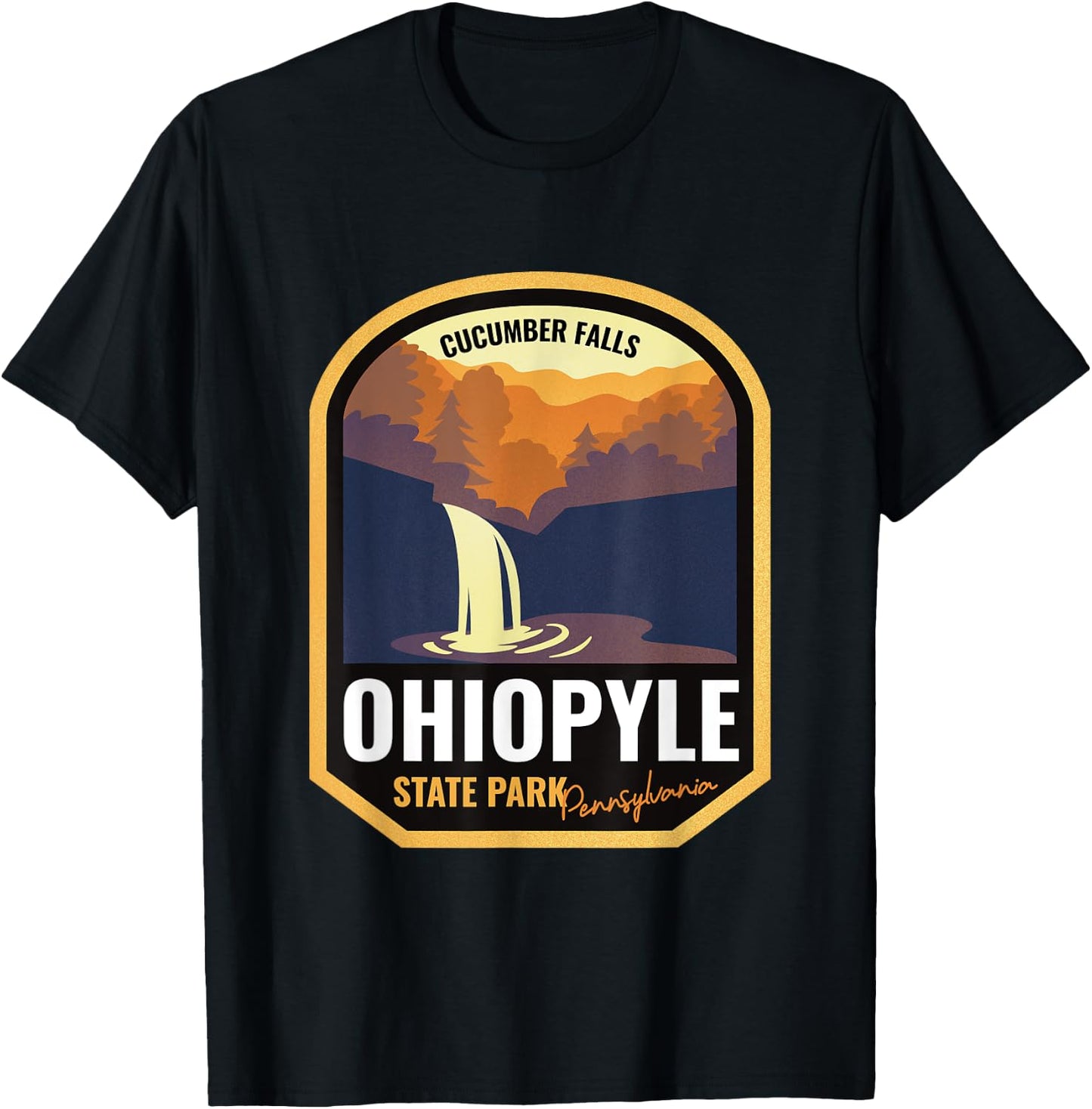 Ohiopyle State Park Pennsylvania T-Shirt - T-Shirt | Black