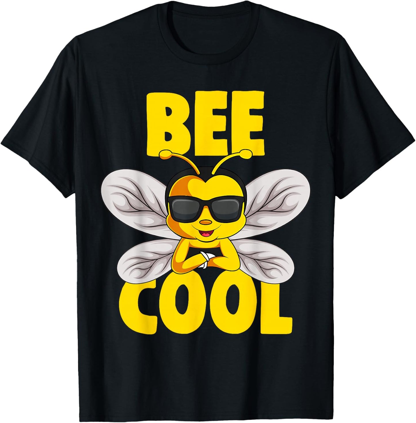 Bee Cool Kids Boys Girls Bee T-Shirt - T-Shirt | Black