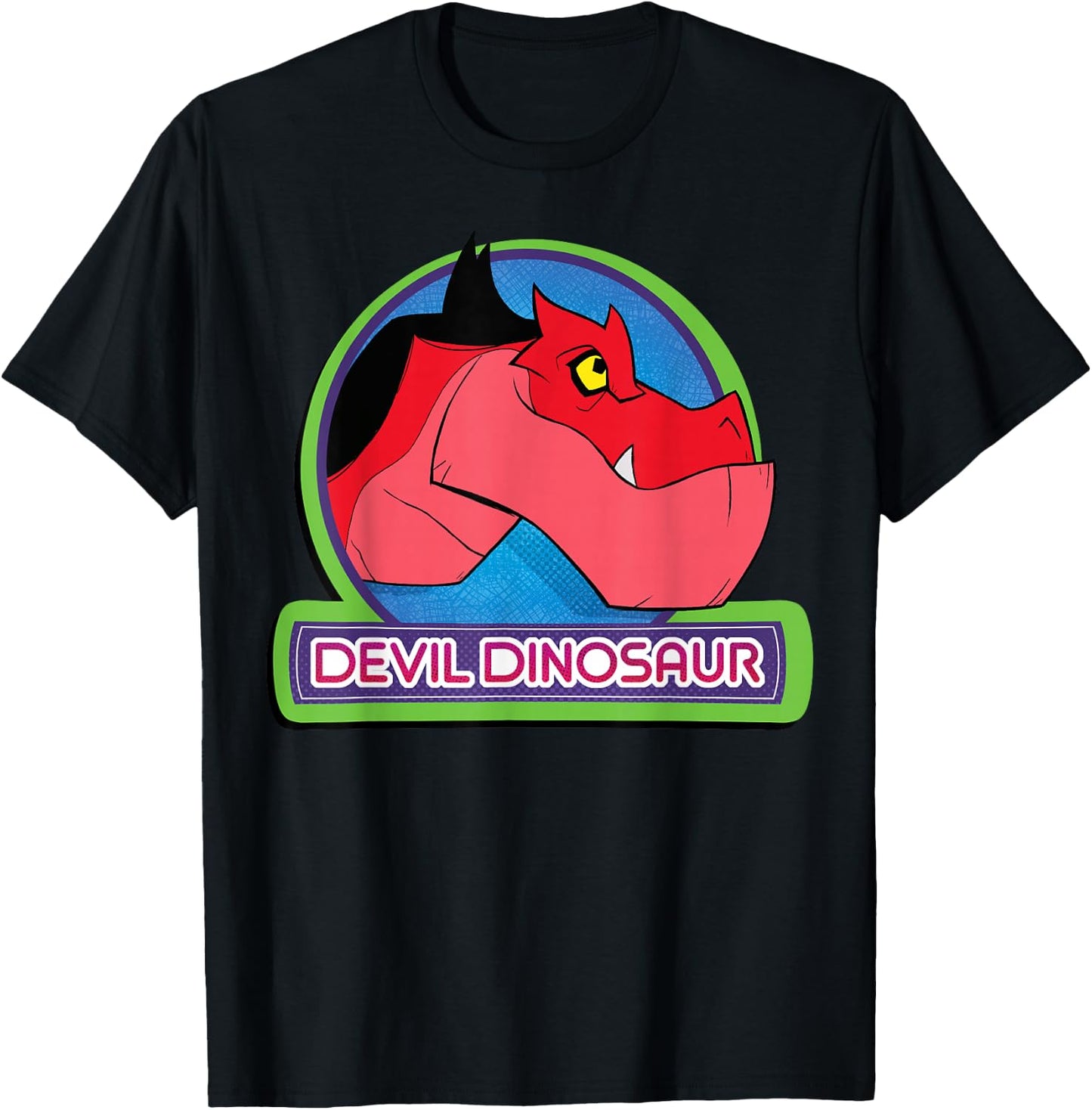 Marvel Moon Girl and Devil Dinosaur Dino Profile T-Shirt - T-Shirt | Black