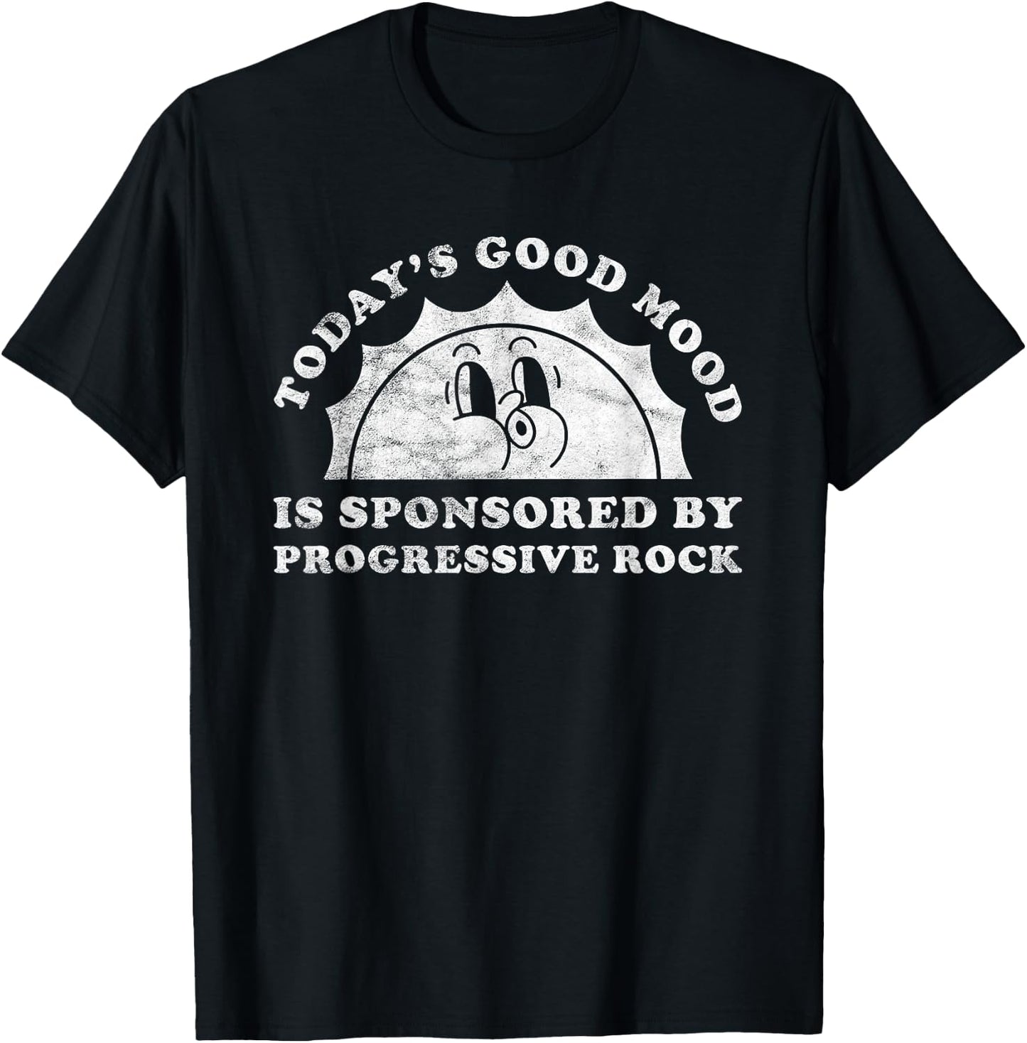 Funny Cute Retro Vintage Progressive Rock or Prog Rock T-Shirt - T-Shirt | Black