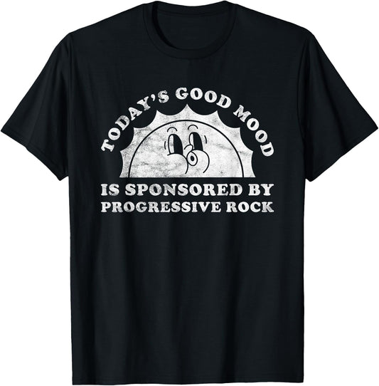 Funny Cute Retro Vintage Progressive Rock or Prog Rock T-Shirt - T-Shirt | Black